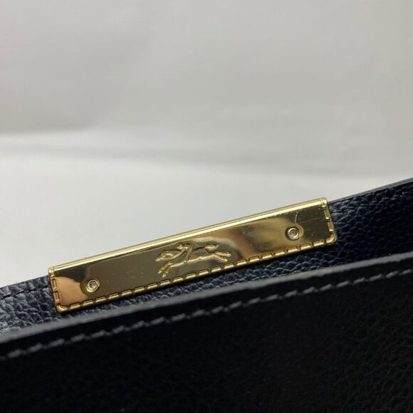 LONGCHAMP Le Foulonne City Tote Black/Blue Inside - Picture 5 of 16